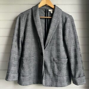 Women’s Checkered Houndstooth Blazer
